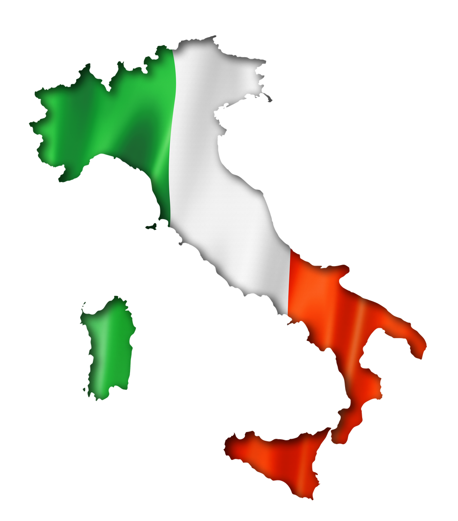 Italian Flag Map